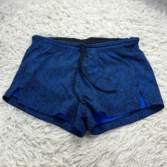 Lululemon Breakaway Short (3") Circuit Cerulean Blue Black / Black - Picture 1 of 7